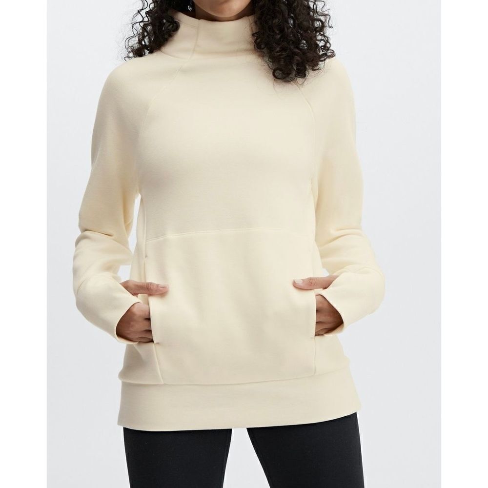 Fabletics Small Funnel Neck sweater- Warm white